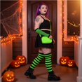 thumbnail image 7 of IAJDKMEK Halloween Striped Over The Knee Socks - Matching Gloves Set Party Socks, 7 of 7