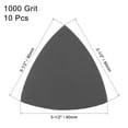 thumbnail image 2 of Unique Bargains Triangular Sandpaper Hook and Loop Fit 3-1/2' Oscillating Multi-Tool Silicon Carbide for Wet/Dry 1000 Grit 10pcs, 2 of 5