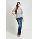 thumbnail image 4 of Blusa tejida de manga corta /Juvenil, 0257 (Gris) gris M, 4 of 4