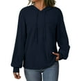 thumbnail image 3 of Wensltd Women's Fashion Sportswear Hooded Shirt Hiking Athletic Outdoor Lightweight Sweatshirt, 3 of 8