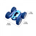 thumbnail image 7 of RC Stunt Car for Kids 360° Rotation Remote Control Car with Double Sided Flip & Lights for Boys Christmas Birthday Gifts(Light red), 7 of 7