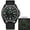 Black, variant on Men‘s Canvas Strap Watch with Luminous Dial Markers, Casual Analog Wristwatch for Daily Wear, Outdoor Sport Wrist Watch for Men - Green