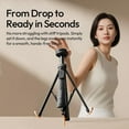 thumbnail image 2 of Ulanzi Automatic Tripod for iPhone, MT85 Magnetic Phone Tripod,60" Extendable Selfie Stick with Remote for Vlogging/Live, 2 of 5