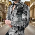 thumbnail image 3 of Camisas de moda con estampado floral en 3D para hombre, camisas de manga larga con solapa estampada, ropa informal vintage de calle con gráficos geniales, tops ajustados para hombre, 3 of 5