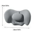 thumbnail image 3 of Tgbvmt Memory Foam Car Neck Pillow Protective Back Support Cushion for Stress Relief Comfortable Headrest for Travel Car Seat Home Office Easy Relaxation During Long Journeys, 3 of 9