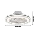 thumbnail image 2 of Ceiling Ligh,Crystal Flush Mount Ceiling Light Fan Light Wind Speed Intelligent App And Remote Control Multispeed Wind Speed 3 Colors Lighting Light Fixture For Bedroom Living Room Dining Room, 2 of 6
