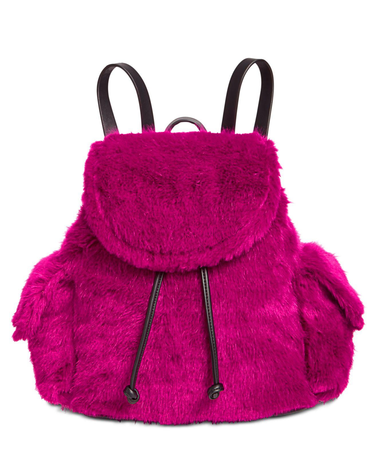 steve madden fur backpack