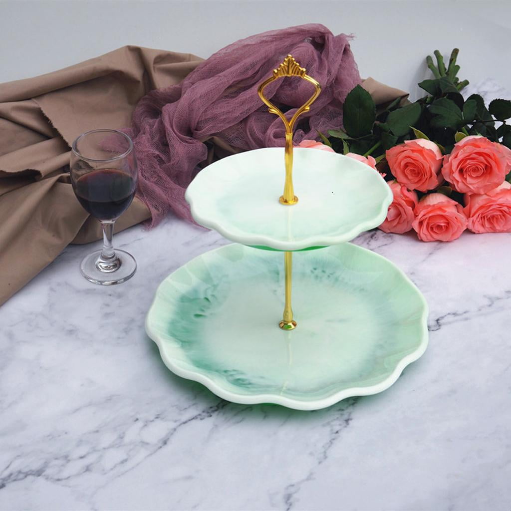 Osdhezcn Round Shape Fruit Platter Epoxy Resin Casting Molds for Making Home Decor Gift