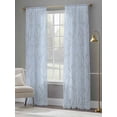 thumbnail image 4 of Blue Branches Sheer Curtains 96 Inch Length 2 Panels Set - Light Filtering Window Treatments, Vintage Art Farmhouse Rod Pocket Semi Curtains for Living Room/Bedroom/Kitchen Décor, 104"W x 96"L, 4 of 7