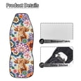 thumbnail image 6 of Yuyamidu Hippie Flower Car Front Seat Covers Waterproof Car Seat Cover for Front Seat Set of 2 Removable Automotive Accessories Elastic Fabrics Universal Fit Most Cars,SUV, Trucks, 6 of 7