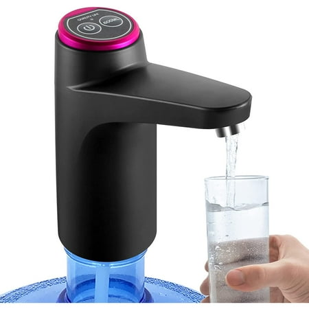 

Bkuxy Water Pump Dispenser USB Rechargeable Portable Water Dispenser for Universal 5 Gallon Bottles Gray
