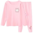 thumbnail image 2 of Conjunto de ropa interior térmica para niños de Hello Kitty, ropa de Otoño/Invierno para niñas, pantalones largos, ropa de casa en pijamas grandes para niños, 2 of 4