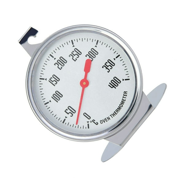 Termómetro de Horno de Acero inoxidable, Pantalla de Mediciónica en Tiempo real, Hornado de Cocina Compacto y delicado con Fahrenheit y Celsius, Medidor de Temperatura Sostenible