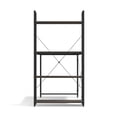 thumbnail image 6 of Ames 47" Reversible Gaming Computer Desk with Adjustable Shelves, Home Office Desk, Grommet Cable-Management, Leveler Feet, Easy Assembly, Black/Walnut, 6 of 10