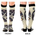 thumbnail image 4 of FORMRS Womens Knee High Socks Casual Long Thick Travel Daily Wear, 2 Pairs, Astronaut Floating, 4 of 6