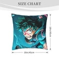thumbnail image 4 of My Hero Academia Throw Pillow Covers, Anime Pillow Cases, Cushion Covers 18 X 18 Inch Square Pillow Protectors For Sofa Couch Bedroom Car Chair Home Decor, 4 of 9