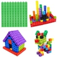 thumbnail image 2 of Bloques Niños Matemáticas Educativas Enlace Entrelazado Bloques de Juguetes verde Yotijar conteo de enlaces matemáticos, 2 of 7