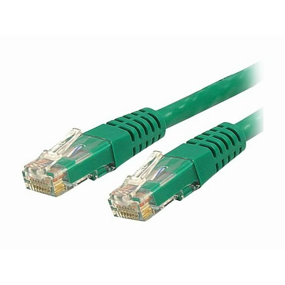 StarTech 35ft CAT6 Ethernet Cable - Green Molded Gigabit - 100W PoE UTP 650MHz - Category 6 Patch Cord UL Certified Wiring/TIA (C6PATCH35GN)