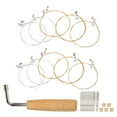 Phlegsive Guitar Bridge Pin Harp Strings Replacement Set