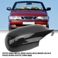 thumbnail image 4 of Car Door Mirror Cap Wing Mirror Cover Replacement for Saab 9 - 3 9 - 5 2003 - 2009 Black ABS Material with Easy Installation, 4 of 7