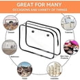 thumbnail image 4 of Bolsas de inserción transparentes JanHm para bolsa Bogg bolsa de viaje de almacenamiento Accesorios de playa bolsa decorativa de 4 agujeros con cremallera, 4 of 5