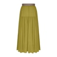 thumbnail image 5 of DHFJKG Maxi Skirts For Women Linen High Waisted Flowy A-Line Elastic Waist Skirt (With Belt) Casual Boho Summer Beach Vacation Clothes Soft Skirt, 5 of 5