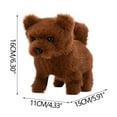 thumbnail image 2 of Plush Toy Puppy Electronic Interactive Dog - Walking, Barking, Tail Wagging, Stretching Companion Animal for Kids, 2 of 5