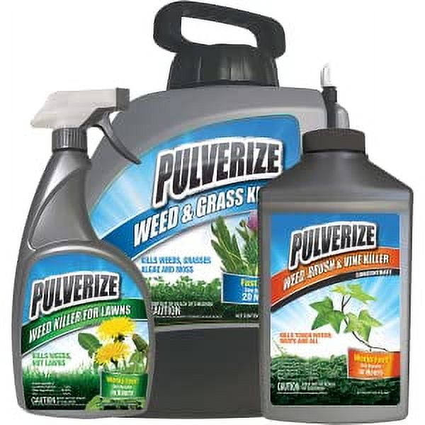 Pulverize Weed Killer Spray for Lawns - Safe on Grass - Fast Acting, Weed Killer -2.5 Gallon Concentrate