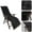 Black, variant on LELINTA Sun Lounger Chair Cushions, Lounge Chaise Cushion Sun Lounger Mattress with Non-Slip Back Elastic Sleeve for Garden Outdoor/Indoor/Sofa/Tatami/Bench