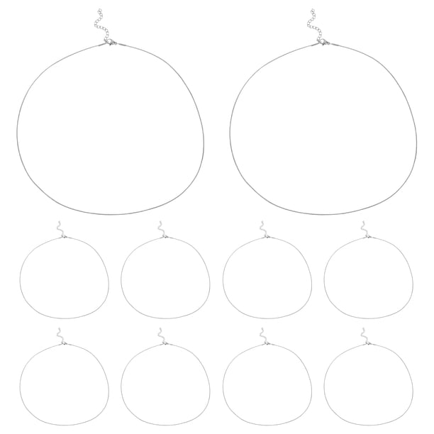 Collar de cadena de serpiente de 10 piezas: cadena fina de acero inoxidable con forma de serpiente, ideal para fiestas de graduación, atuendos casuales y estilo minimalista.