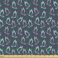 thumbnail image 2 of Purple Fabric by the Yard, Abstract Little Repeating Spring Romantic Soft Flying Butterflies Pattern, Decorative Upholstery Fabric for Sofas and Home Accents, Quartz Lilac and Aqua by Ambesonne, 2 of 5