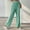 Green, variant on Royisotas Straight Wide Leg Womens Plus Size Pants Checkered Summer High Waist Casual Palazzo Elastic Waist Drawstring Pants