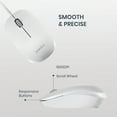 thumbnail image 2 of Perixx PERIDUO-212W, Wired Mini Keyboard and Mouse Set, USB Connection, White, US English Layout, 2 of 8