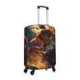 thumbnail image 3 of Daiia Colorful Bull Western Man Luggage Cover, Thickened Washable Travel Luggage Covers, Elastic Unique Baggage Covers for 18-20 inch Luggage-Large, 3 of 9
