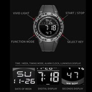 New Watch Digital For Men Smael Luxury Brand Clocks 50m Waterprrof Wrist Watch Military Led Light Reloj 1508 Men's Watches Sport - Digital Wristwatches