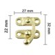 thumbnail image 3 of 12pcs Jewelry Box Rative Latch Jewelry Box Hasp Latch, 3 of 5