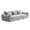 Grey, variant on 101.5" Modular Sectional Sofa,Chenille Cloud Sofa Couch Convertible Folding Sofa Bed for Living Room,Bedroom,Apartment,Orange