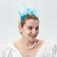 thumbnail image 2 of Felizhouse 1920s Fascinator Feather Headband Kentucky Derby Tea Paty Hat Headpiece for cocktail Party, 2 of 5