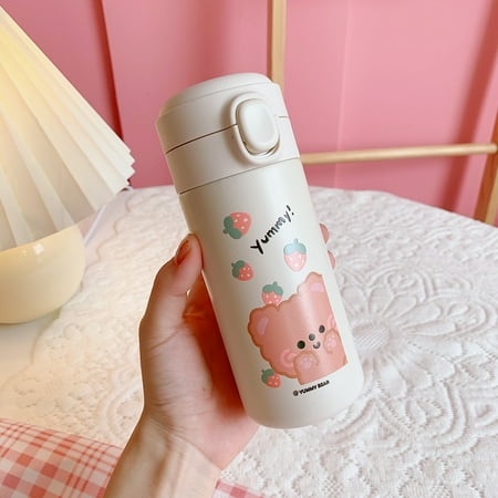 

Livesture Portable bear thermos cup White 1 bear 400ml