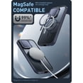 thumbnail image 5 of i-Blason Shield Mag for iPhone 15 Pro Max Case 6.7 " with Camera Cover Stand, Compatible with MagSafe Clear Full-Body Shockproof Rugged Bumper Protective Case with Built-in Screen Protector, Mountain, 5 of 9