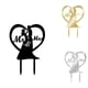 thumbnail image 2 of Guardurnaity Nuevo adorno acrílico romántico para pastel Hollow accesorio para pastel pastel de boda decoración suministros para fiestas Ropa, zapatos y accesorios Miscelánea negro, 2 of 6