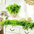 thumbnail image 4 of Werulen Soft Rubber Norfolk Pine Christmas Garland 180cm, Realistic Artificial Pine Garland for Holiday Decor, Lifelike Wicker Christmas Garland, Festive Mantel Fireplace Garland, 4 of 8