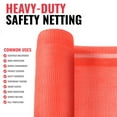 thumbnail image 4 of SEALTECH Heavy Duty Safety Debris Netting Rolls - Fire Retardant,1/4” Mesh roll, for Scaffold Enclosure, Visibility Barrier, for Construction & Agricultural Use. (Orange-5 ft X 50 ft), 4 of 7