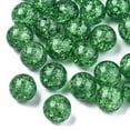 thumbnail image 3 of 100pc Transparent Acrylic Round Beads Strands No Hole Sea Green 12mm, 3 of 3