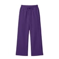 thumbnail image 4 of Neewe Classic Sweatpants for Women Casual Straight Pants High Waist Drawstring Sweatpants Baggy Athletic Trousers with Back Pockets, 4 of 7