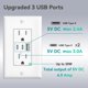 thumbnail image 3 of Salida USB Amico 6.0A, 3 puertos, 30 W, toma de pared con 2 tipos C y 1 tipo A, 3 of 7
