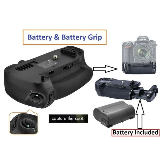 New Multi Power Battery Grip With EN-EL15 Battery For Nikon D750