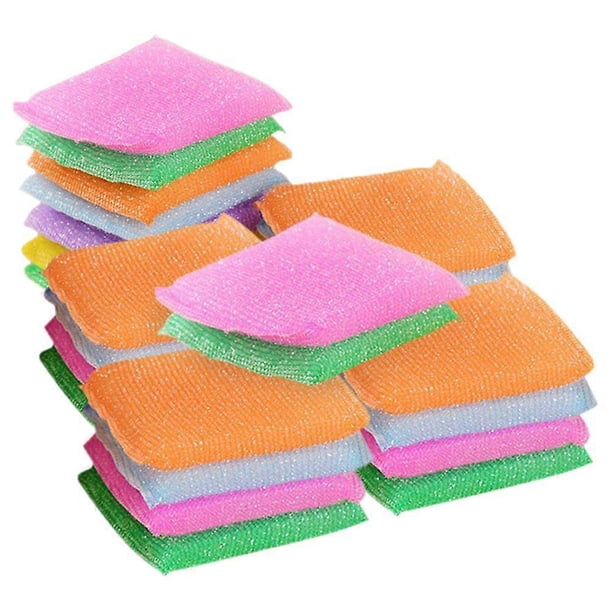 24pcs Dish Cleaning Sponges Dish Washing Scrub Sponges Non-scratch Sponges For Bowl Pot