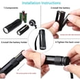 thumbnail image 5 of 6 Pack UV Ultra Violet Blacklight 9 LED Flashlight Outdoor Torch Lamp etc., 5 of 5