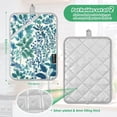 thumbnail image 6 of Yayeee Pot Holders Kitchen Heat Resistant with Pockets 7"x9.8" Cotton Oven Cooking Hot Pads, Beautiful Leaves Pattern, 6 of 7